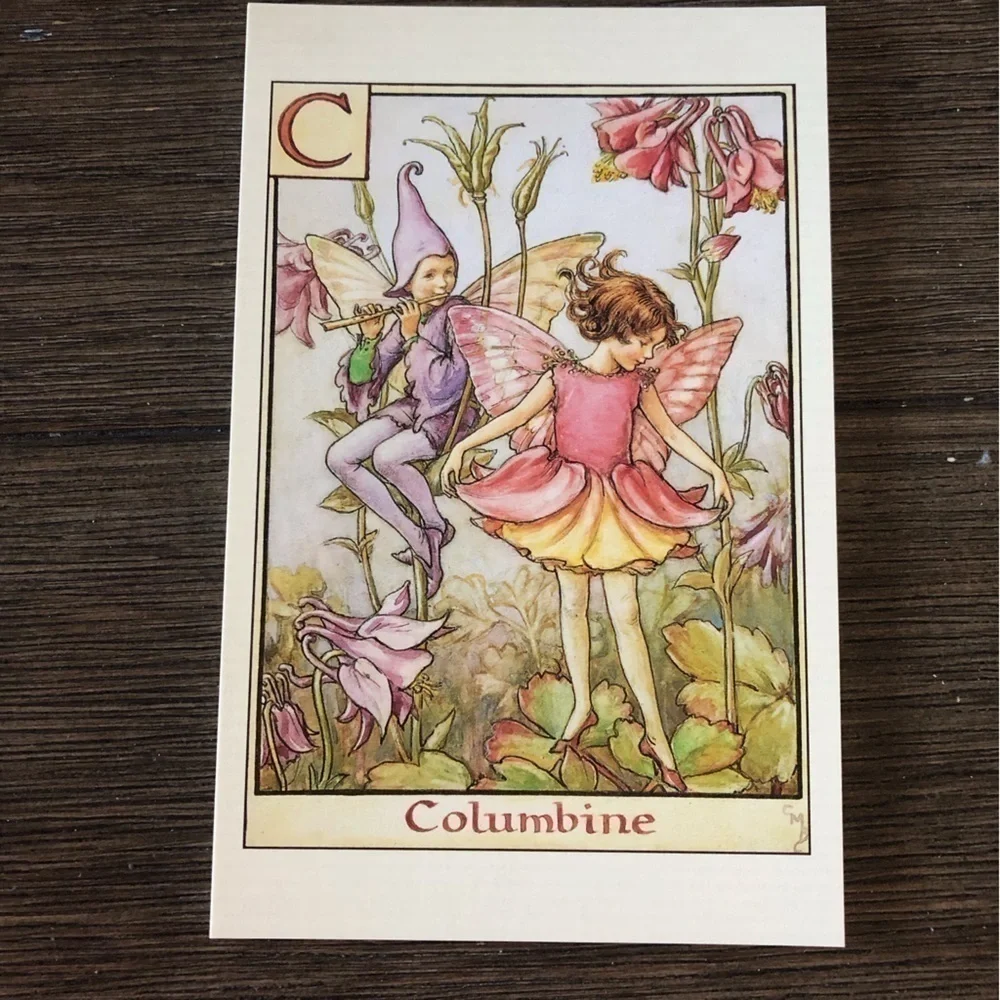 Garden Flower Fairies by: Cicely Mary Barker postcard set #9